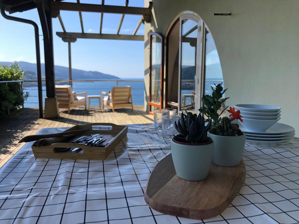 Adosado En La Costa Con Excelentes Vistas Al Estuario De Urdaibai Villa Mundaka Dış mekan fotoğraf